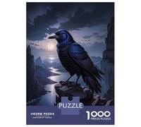 Puzzles pour Adolescents 1000 Raven Puzzle Jeux Amusants Décoration Parfaite Offre Cadeau pour Toute La Famille 70x50cm/1000pcs