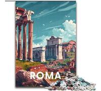 Puzzles pour Adolescents 1000 Rome Forum Romain, Jouets éducatifs pour Enfants, idéal comme Cadeau pour Toute la Famille, à partir de 14 Ans, 26x38cm