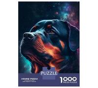 Puzzles pour Adolescents 1000 Rottweiler Galaxy Dog Puzzle Jeux Amusants Décoration Parfaite Offre Cadeau pour Toute La Famille 70x50cm/1000pcs