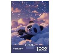 Puzzles pour Adolescents 1000 Sleeping Panda Bear Puzzles pour Adultes Jeu Manuel D'assemblage De Motifs Offre Spéciale pour Toute La Famille 52x38cm/1000pcs