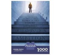 Puzzles pour Adolescents 1000 Steps to Success Puzzles pour Adultes, Jeux De Réflexion, Cadeaux pour Femmes, Cadeaux d'anniversaire Uniques 38x26cm/1000pcs