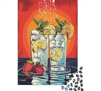 Puzzles pour Adolescents 1000 Summer Citrus Cooler Cocktail Puzzles pour Adultes, Jouets À Monter Soi-même, Cadeau d'anniversaire Idéal pour Toute La Famille 70x50cm/1000pcs