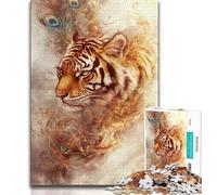 Puzzles pour Adolescents 1000 Tigres fantastiques, Jouets éducatifs et éducatifs, Jeux familiaux, Cadeaux Secret Santa pour Les Enfants de 14 Ans et Plus 38x26cm