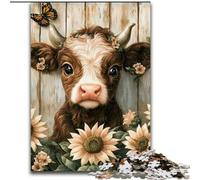 Puzzles pour Adolescents 1000 Tournesol Yak, pour 14 Ans et Plus pour s'amuser en Famille et Jouer en soirée Collection d'artistes, Beaux-Arts 50x75cm