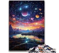 Puzzles pour Adolescents 1000 Univers colorés 1000 pièces pour Adultes, Jouets de Divertissement Familial avec Affiche et fiche de Questions-réponses Assorties (75x50cm)