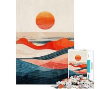 Puzzles pour Adolescents 1000 Vagues de sérénité Difficile et Stimulant Jeux relaxants Convient aux 14 Ans et Plus (38x26cm)