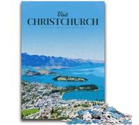 Puzzles pour Adolescents 1000 Visitez Christchurch Jeu Stimulant et Jeu Familial Décoration Murale Cadeaux d'anniversaire et de Noël Uniques (Taille 50x75cm)