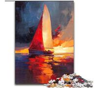 Puzzles pour Adolescents 1000 voiliers, Peinture à l'huile, Jeu Familial Anti-Stress, défi Difficile, renforce l'amour Entre Couples (Taille 50x75cm)