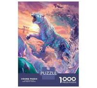 Puzzles pour Adolescents 1000 Water Tiger - White Puzzle Adulte Casse-tête Jeu De Vitesse Manuelle pour Anniversaire, Noël 38x26cm/1000pcs