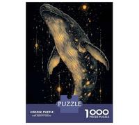 Puzzles pour Adolescents 1000 Whale in The Stars Puzzles pour Adultes Jeu Manuel Anti-Stress Stimule Le Cerveau 38x26cm/1000pcs