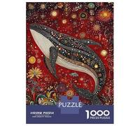 Puzzles pour Adolescents 1000 Whale's Celestial Dance Puzzle Adulte Casse-tête Jeu De Vitesse Manuelle pour Anniversaire, Noël 52x38cm/1000pcs
