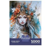 Puzzles pour Adolescents 1000 Winter Queen Puzzle Adulte Casse-tête Jeu De Vitesse Manuelle pour Anniversaire, Noël 38x26cm/1000pcs