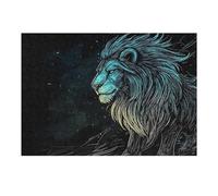 Puzzles pour Adolescents 1000pcs(38x26cm) Blue and Yellow Lion Puzzles pour Adultes, Jouets À Monter Soi-même, Décoration Et d'anniversaire 1000pcs(38x26cm)