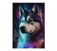 Puzzles pour Adolescents 1000pcs(38x26cm) Galactic Wolf Portrait -45 Puzzles pour Adultes Jeux Relaxants Cadeau d'anniversaire Cadeaux d'anniversaire Et Cadeaux Uniques 1000pcs(38x26cm)