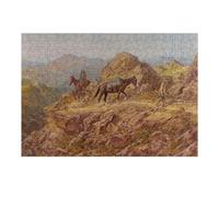 Puzzles pour Adolescents 1000pcs(38x26cm) Indians Crossing Mountains Puzzles pour Adultes, Jouets À Monter Soi-même, Décoration Et d'anniversaire 1000pcs(38x26cm)