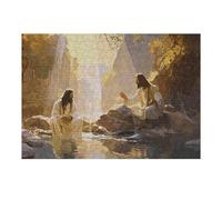 Puzzles pour Adolescents 1000pcs(38x26cm) Jesus by The River Puzzles pour Adultes, Jouets À Monter Soi-même, Décoration Et d'anniversaire 1000pcs(38x26cm)