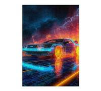 Puzzles pour Adolescents 1000pcs(38x26cm) Neon FutureCar Jeu De Puzzle Casse-tête, Jeu Stimulant pour Passer Le Temps À La Maison, Cadeaux 1000pcs(38x26cm)