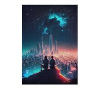 Puzzles pour Adolescents 1000pcs(38x26cm) Puzzles Galaxy Astral Lovers Puzzle pour Adultes Jeu Manuel Vacances À La Maison Tuer Le Temps Faire Travailler Le Cerveau 1000pcs(38x26cm)