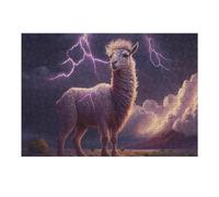 Puzzles pour Adolescents 1000pcs(38x26cm) Puzzles Thundering Llama Stormscape-1 Puzzle pour Adultes Jeu Manuel Vacances À La Maison Tuer Le Temps Faire Travailler Le Cerveau 1000pcs(38x26cm)