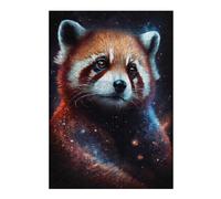 Puzzles pour Adolescents 1000pcs(38x26cm) Red Panda Galaxy Art Print -1 Puzzles pour Adultes Jeux Relaxants Décoration Murale Cadeaux pour Les Amis Et La Famille 1000pcs(38x26cm)