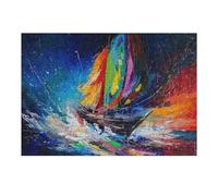 Puzzles pour Adolescents 1000pcs(38x26cm) Run Through The Waves Puzzles pour Adolescents, Jouets Anti-Stress, Une Œuvre d'art, Activités Amusantes À La Maison, 1000pcs(38x26cm)