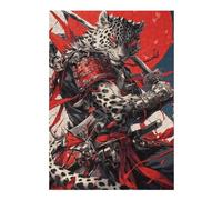Puzzles pour Adolescents 1000pcs(38x26cm) Samurai Leopard Warrior Puzzles pour Adultes, Jeux Relaxants, Course De Vitesse Manuelle, Cadeau d'anniversaire, Cadeaux, 1000pcs(38x26cm)