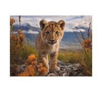 Puzzles pour Adolescents 1000pcs(52x38cm) A Young Lion Puzzles pour Adultes, Jouets À Monter Soi-même, Décoration Et d'anniversaire 1000pcs(52x38cm)
