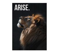 Puzzles pour Adolescents 1000pcs(52x38cm) Arise Lion Motivation Puzzles pour Adultes, Jouets À Monter Soi-même, Décoration Et d'anniversaire 1000pcs(52x38cm)