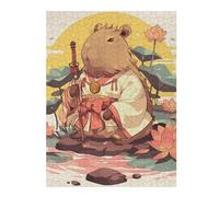 Puzzles pour Adolescents 1000pcs(52x38cm) Capybara Samurai with Katana and Kimono Puzzles pour Adultes : Jeu Manuel, Améliore La Mémoire, Idéal comme Cadeau pour Toute La Famille 1000pcs(52x38cm)