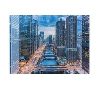 Puzzles pour Adolescents 1000pcs(52x38cm) Chicago Illinois Travel Puzzles pour Adultes : Jeu Manuel, Améliore La Mémoire, Idéal comme Cadeau pour Toute La Famille 1000pcs(52x38cm)