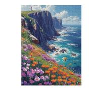 Puzzles pour Adolescents 1000pcs(52x38cm) Coastal Wildflower Paradise Puzzle, Jouet, Décoration Murale, Loisirs À La Maison, Cadeaux d'anniversaire Et De Noël Uniques 1000pcs(52x38cm)