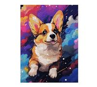 Puzzles pour Adolescents 1000pcs(52x38cm) Colorful Corgi Art Print -3 Puzzles pour Adultes, Jouets, Décoration Murale, Cadeaux pour La Maison, pour Les Amis Et La Famille 1000pcs(52x38cm)