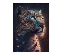 Puzzles pour Adolescents 1000pcs(52x38cm) Galactic Leopard Portrait-21 Puzzles pour Adultes Jeux Relaxants Décoration Murale Cadeaux pour Les Amis Et La Famille 1000pcs(52x38cm)