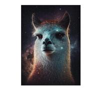 Puzzles pour Adolescents 1000pcs(52x38cm) Galactic Llama Portrait Puzzles pour Adultes Jeux Relaxants Cadeau d'anniversaire Cadeaux d'anniversaire Et Cadeaux Uniques 1000pcs(52x38cm)
