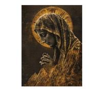 Puzzles pour Adolescents 1000pcs(52x38cm) Golden Virgin Mary Statue-1 Puzzles pour Adultes, Jeu De Réflexion, Anti-Stress, Activités Amusantes À Faire À La Maison, 1000pcs(52x38cm)