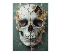 Puzzles pour Adolescents 1000pcs(52x38cm) Gothic Skull Wall Decor Puzzles pour Adultes Jeux De Société Cadeaux pour Femmes Cadeaux Anti-Stress 1000pcs(52x38cm)