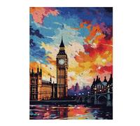 Puzzles pour Adolescents 1000pcs(52x38cm) London Skyline with Big Ben -2 Jeu De Puzzle Casse-tête, Jeu Stimulant pour Passer Le Temps À La Maison, Cadeaux 1000pcs(52x38cm)