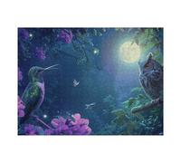 Puzzles pour Adolescents 1000pcs(52x38cm) Moonlit Amazonian Night Puzzles pour Adolescents, Jouets Anti-Stress, Une Œuvre d'art, Activités Amusantes À La Maison, 1000pcs(52x38cm)
