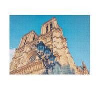Puzzles pour Adolescents 1000pcs(52x38cm) Notre Dame Facade Puzzles pour Adolescents, Jouets Anti-Stress, Une Œuvre d'art, Activités Amusantes À La Maison, 1000pcs(52x38cm)