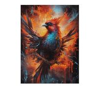 Puzzles pour Adolescents 1000pcs(52x38cm) Phoenix Rising Fantasy Artwork Jeu De Puzzle Casse-tête, Jeu Stimulant pour Passer Le Temps À La Maison, Cadeaux 1000pcs(52x38cm)