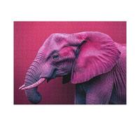 Puzzles pour Adolescents 1000pcs(52x38cm) Pink Elephant Portrait Puzzles pour Adultes : Jeu Manuel, Améliore La Mémoire, Idéal comme Cadeau pour Toute La Famille 1000pcs(52x38cm)