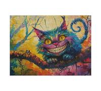 Puzzles pour Adolescents 1000pcs(52x38cm) Puzzles Colorful Fantasy Cat Art Print Puzzle pour Adultes Jeu Manuel Vacances À La Maison Tuer Le Temps Faire Travailler Le Cerveau 1000pcs(52x38cm)