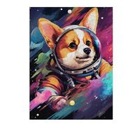 Puzzles pour Adolescents 1000pcs(52x38cm) Puzzles pour Adultes Corgi Astronaut in Space -10 Jeu Manuel Difficile, Difficile, Unique, Cadeau d'anniversaire