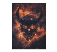 Puzzles pour Adolescents 1000pcs(52x38cm) Puzzles pour Adultes Devil Skull Nebula Art Print Jeux De Détente Cadeau d'anniversaire Cadeaux d'anniversaire Uniques 1000pcs(52x38cm)
