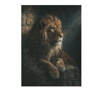 Puzzles pour Adolescents 1000pcs(52x38cm) Regal Lion Portrait Puzzles pour Adultes, Jeux Relaxants, Course De Vitesse Manuelle, Cadeau d'anniversaire, Cadeaux, 1000pcs(52x38cm)