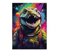 Puzzles pour Adolescents 1000pcs(52x38cm) Space Dinosaur Adventure -5 Puzzle Familial, Jeu, Décoration Murale, Cadeaux Uniques d'anniversaire Et De Noël 1000pcs(52x38cm)