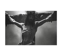 Puzzles pour Adolescents 1000pcs(75x50cm) Christ Poster Catholic 3 Puzzles pour Adolescents, Jouets Anti-Stress, Une Œuvre d'art, Activités Amusantes À La Maison, 1000pcs(75x50cm)
