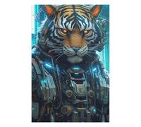 Puzzles pour Adolescents 1000pcs(75x50cm) Cybernetic Tiger Armor Puzzle Familial, Jeu, Décoration Murale, Cadeaux Uniques d'anniversaire Et De Noël 1000pcs(75x50cm)