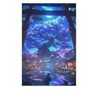 Puzzles pour Adolescents 1000pcs(75x50cm) Enchanted Night in Kyoto Puzzles pour Adultes, Jouets, Décoration Murale, Cadeaux pour La Maison, pour Les Amis Et La Famille 1000pcs(75x50cm)