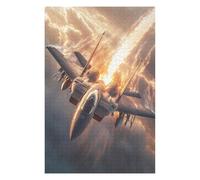 Puzzles pour Adolescents 1000pcs(75x50cm) Jet Fighter Speed Clouds Sky Puzzle Familial, Jeu, Décoration Murale, Cadeaux Uniques d'anniversaire Et De Noël 1000pcs(75x50cm)